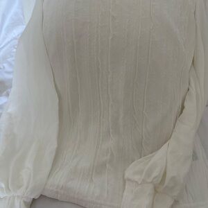Elegant Cream Women's Top